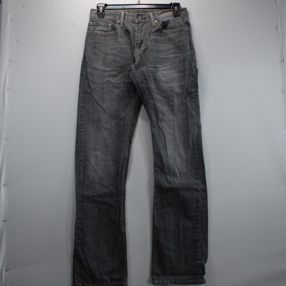Levis 514 Straight Leg Faded Grey Denim Jeans Mens 32x36 Y2K Skater Alternative